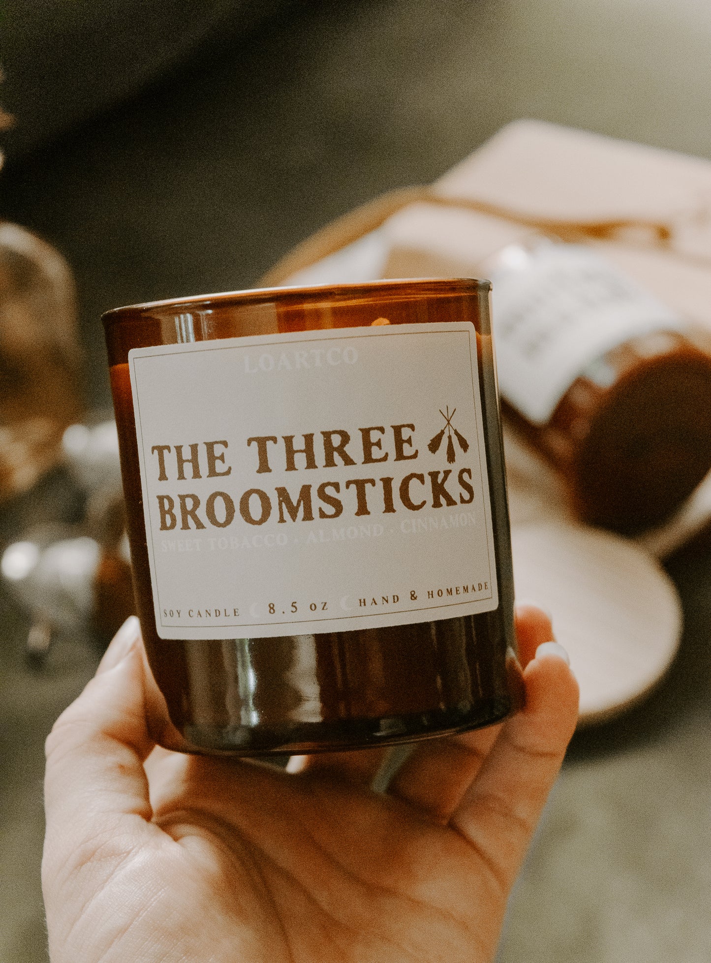 The Three Broomsticks candle