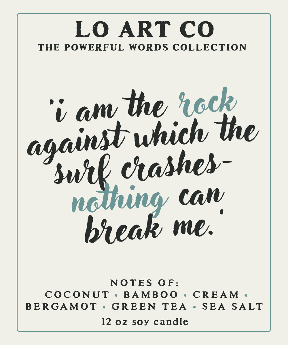The Rock Soy Candle