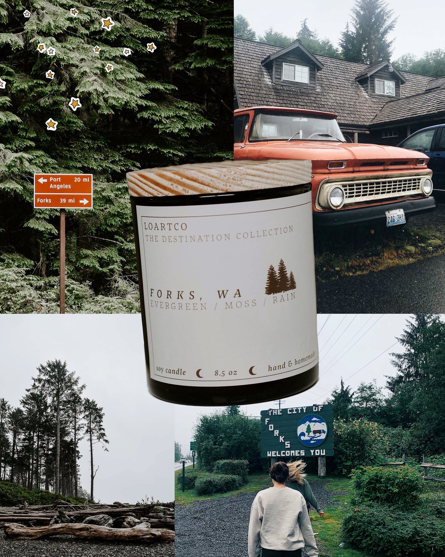 Forks, WA Soy Candle