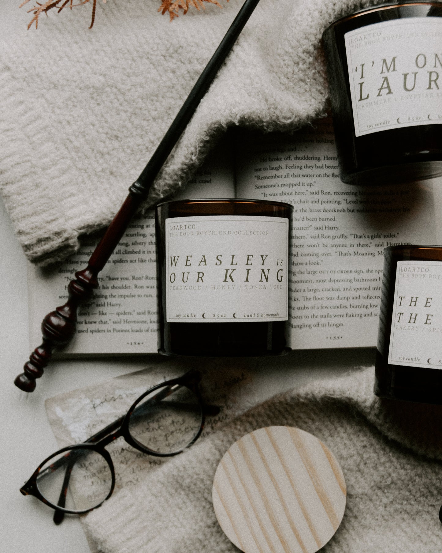 Weasley is our king soy candle
