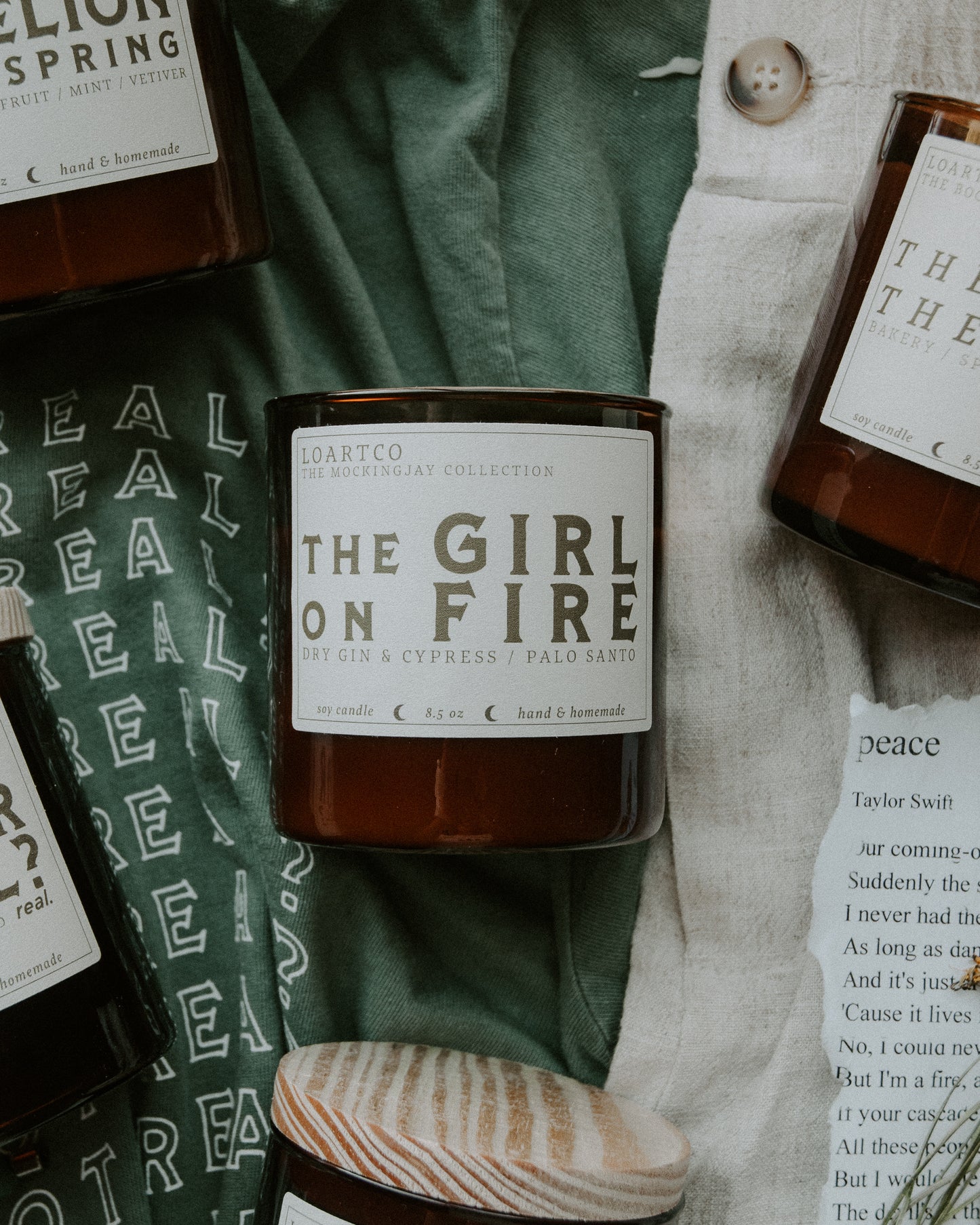 the Girl on Fire Soy Candle