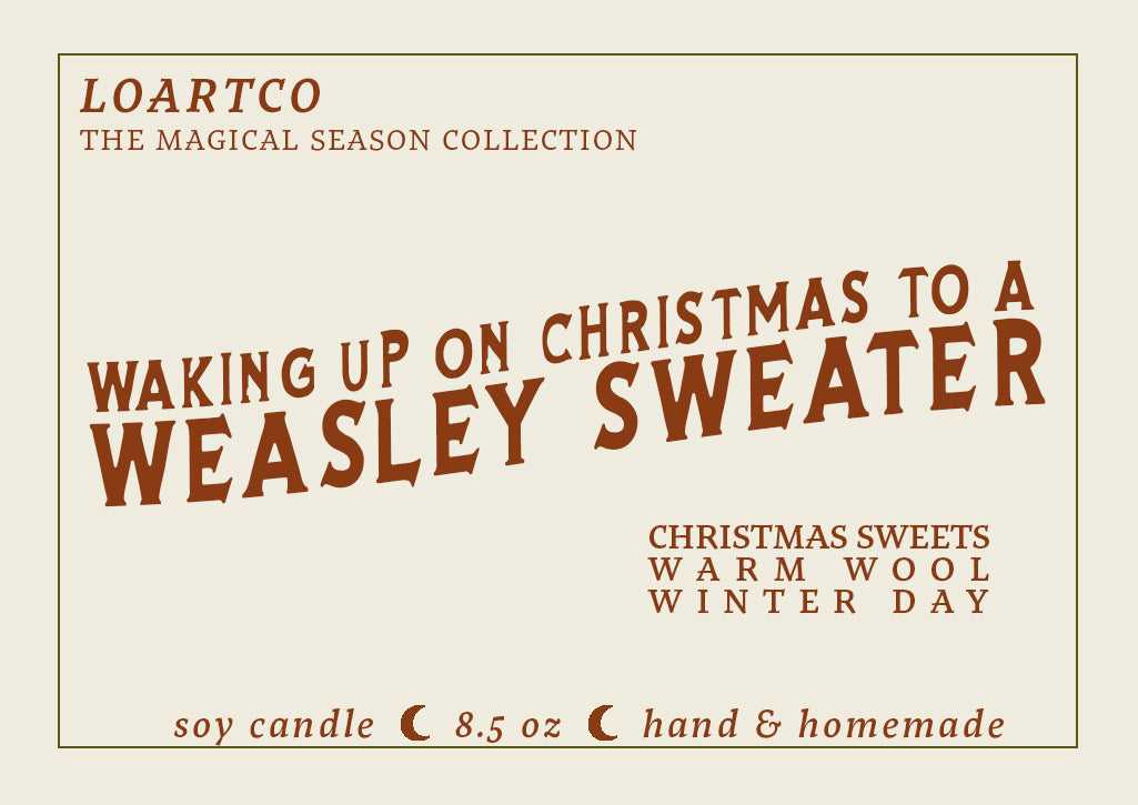 Weasley Sweater Soy Candle